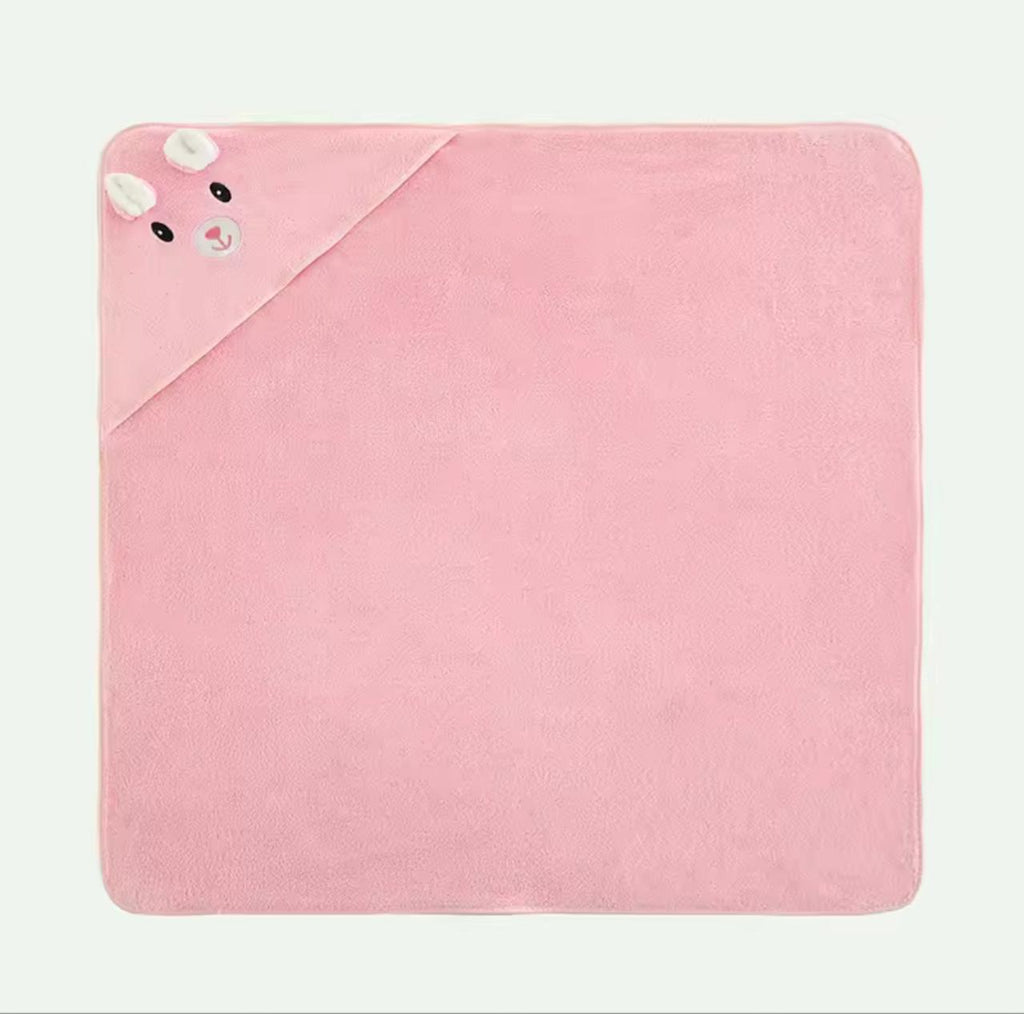 Baby Hooded Bath Towel – Super Absorbent Animal Design for Newborns & Toddlers