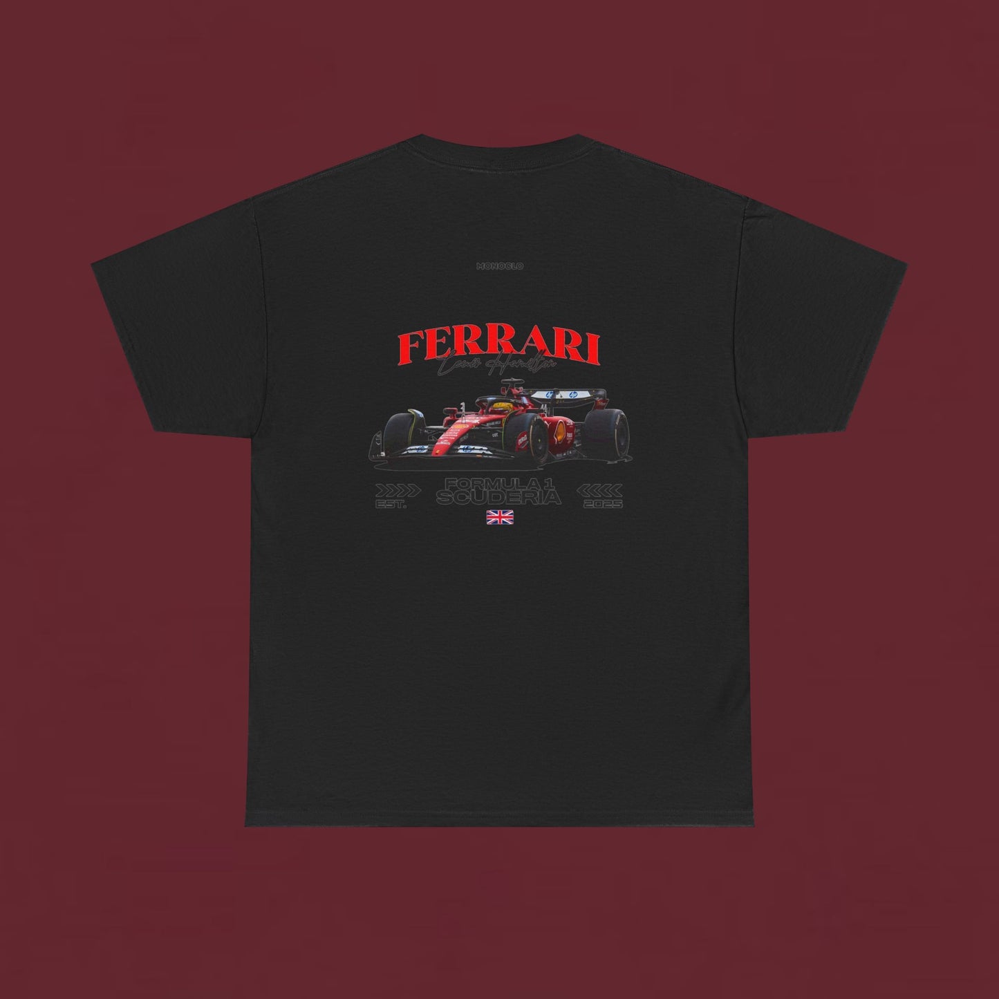 Ferrari Formula Racing T‑Shirt — Scuderia F1 Car Graphic Tee
