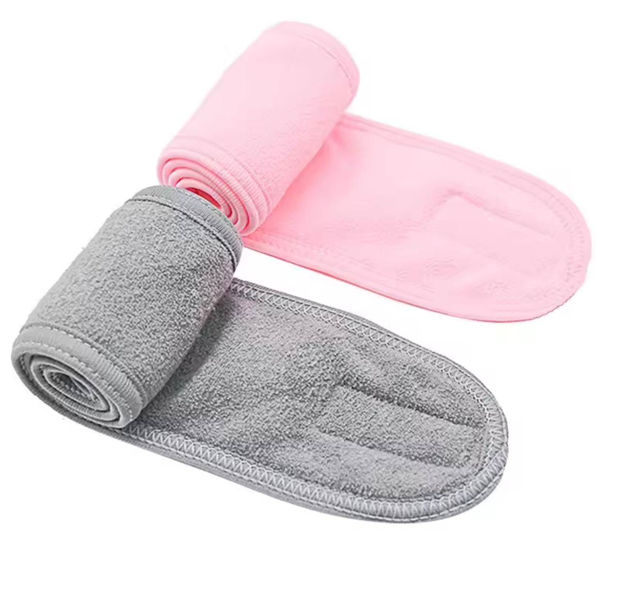 Adjustable Makeup Headband – Soft Spa Hair Band with Velcro