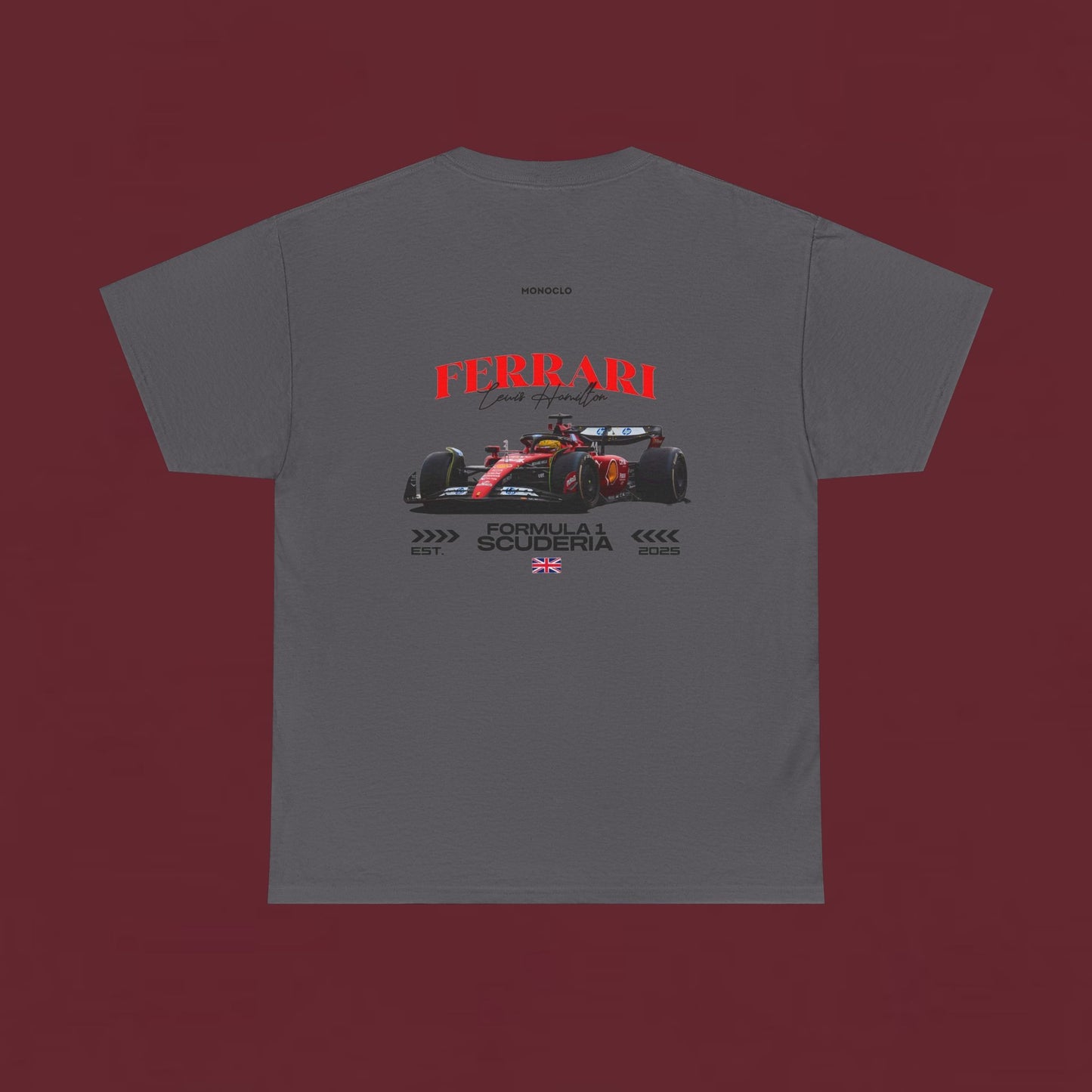 Ferrari Formula Racing T‑Shirt — Scuderia F1 Car Graphic Tee