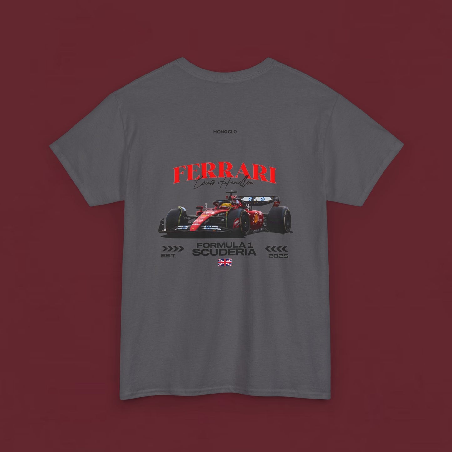 Ferrari Formula Racing T‑Shirt — Scuderia F1 Car Graphic Tee