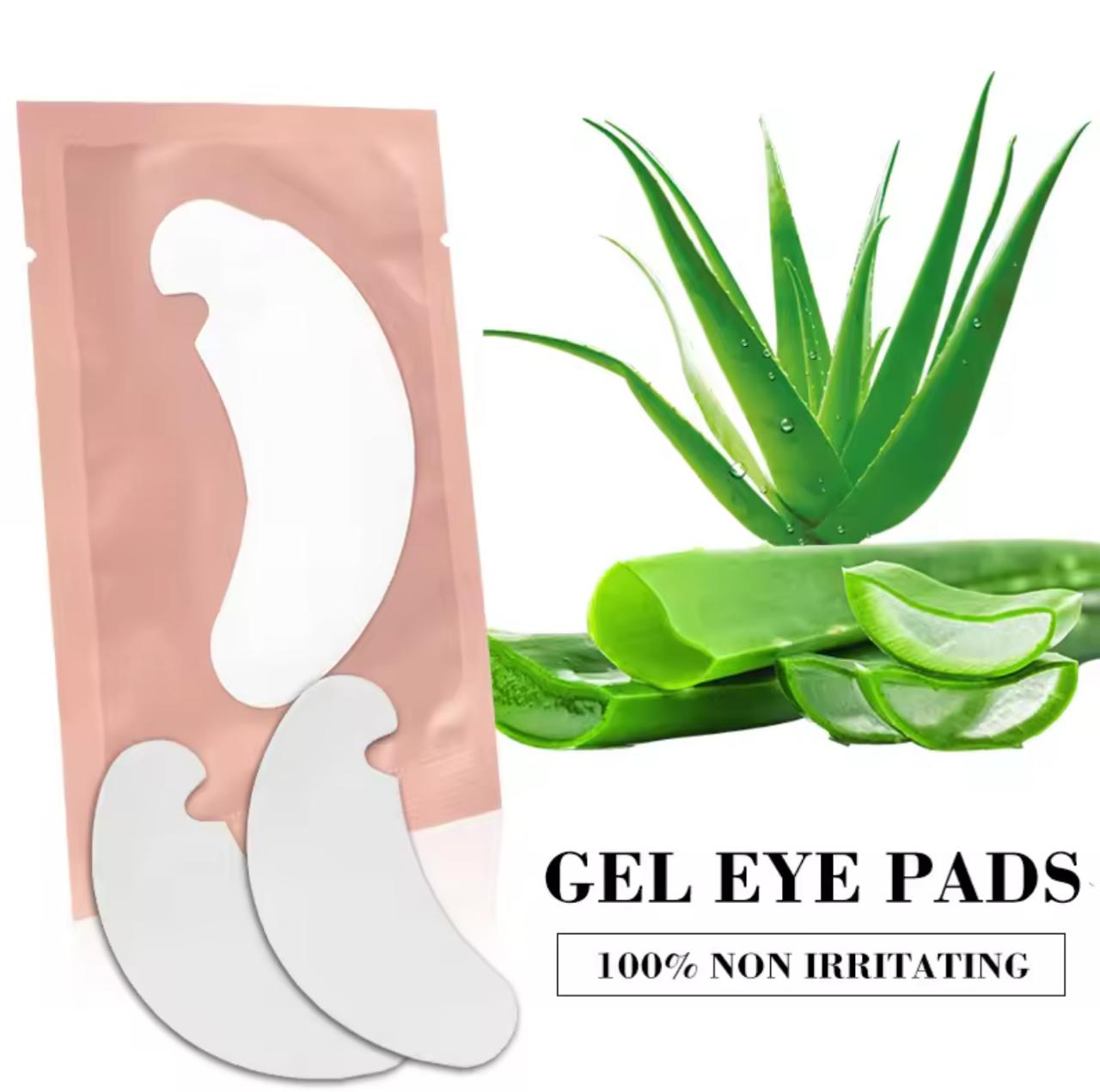 Hydrogel Eye Patches for Eyelash Extensions – 50 Pairs | 3-Layer Under Eye Pads | Lint-Free | 5 Colors