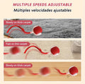 Smart Self-Rolling Cat Toy Ball – USB-C Rechargeable | 3 Speed Modes | Snake Tail | Red & Gray