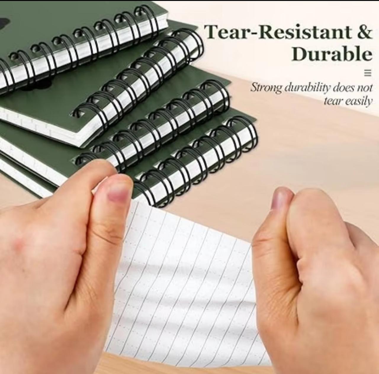 All-Weather Waterproof Notebook – Tear-Resistant Spiral Notepad