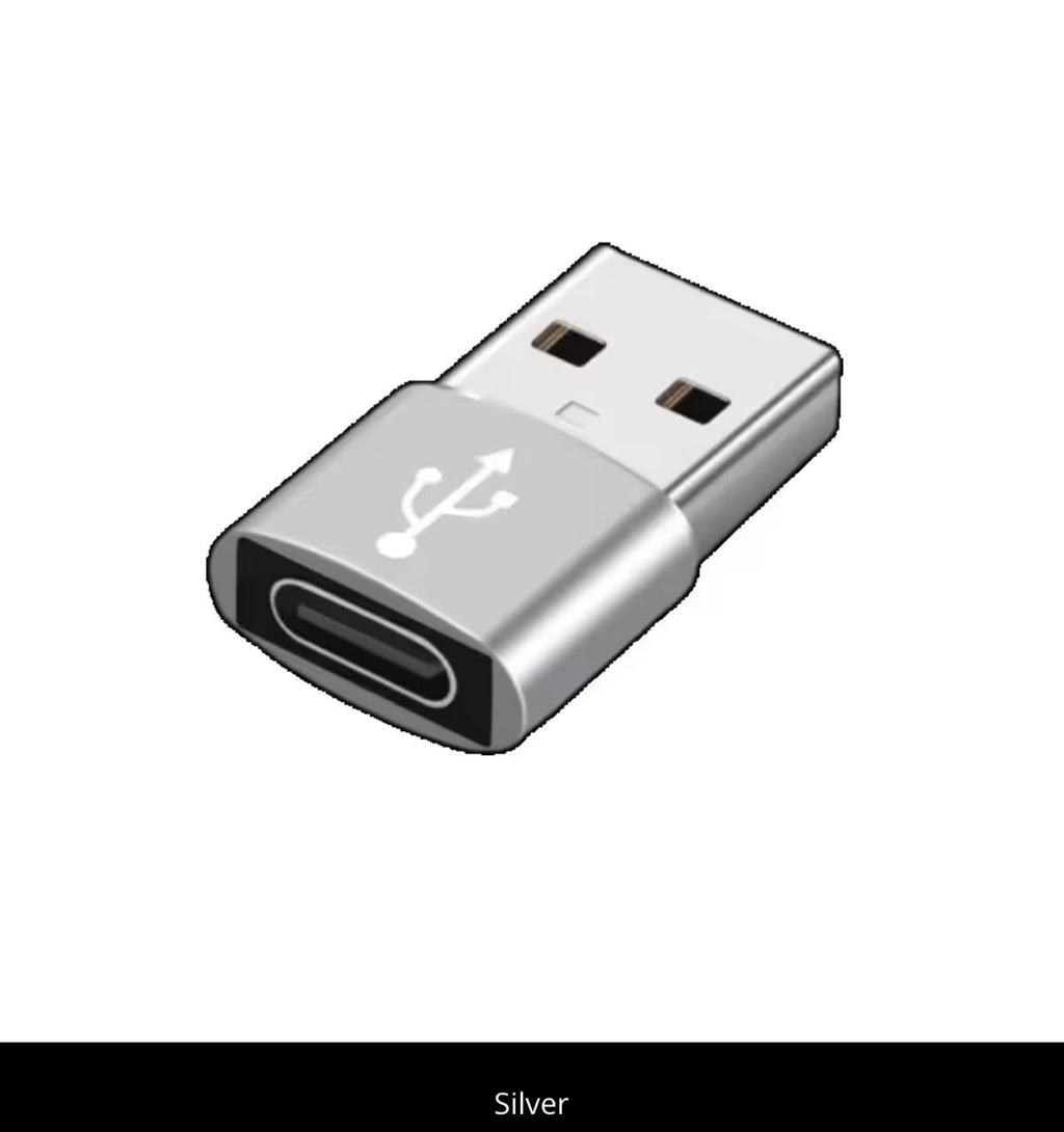 USB-A to USB-C Adapter – OTG Converter for Laptops, Chargers & Hubs