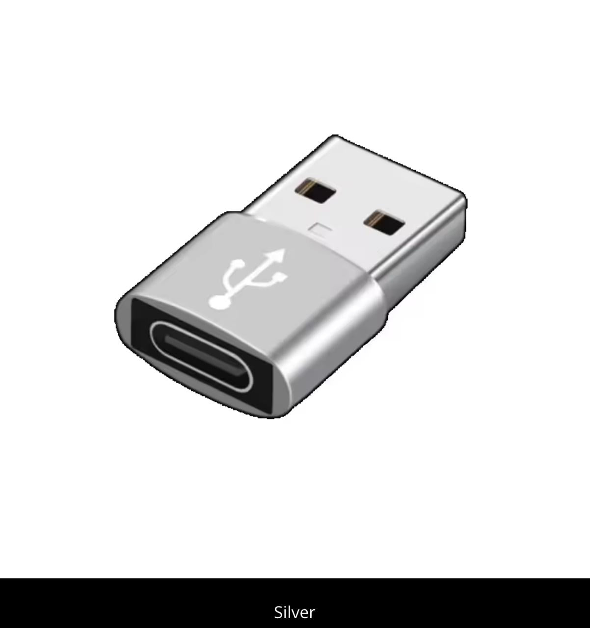 USB-A to USB-C Adapter – OTG Converter for Laptops, Chargers & Hubs