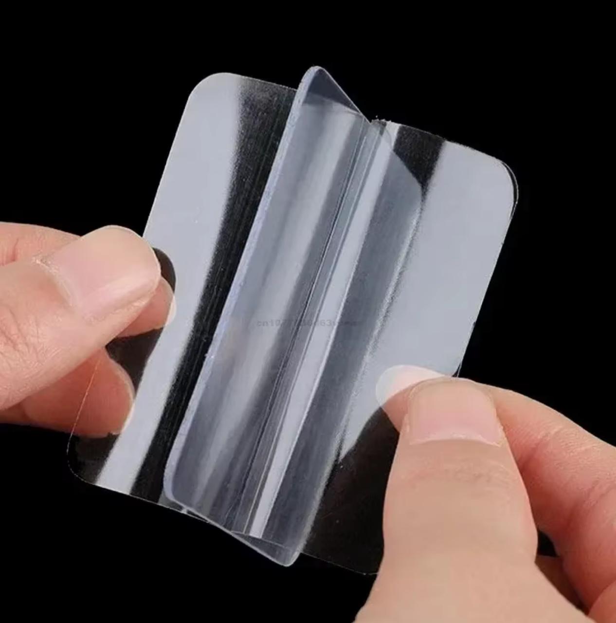 Double-Sided Adhesive Pads – 50pcs | 60×60mm Square | No Drilling | Heavy Duty | No Glue Left | Oil Proof