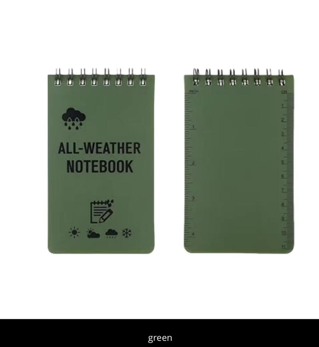 All-Weather Waterproof Notebook – Tear-Resistant Spiral Notepad