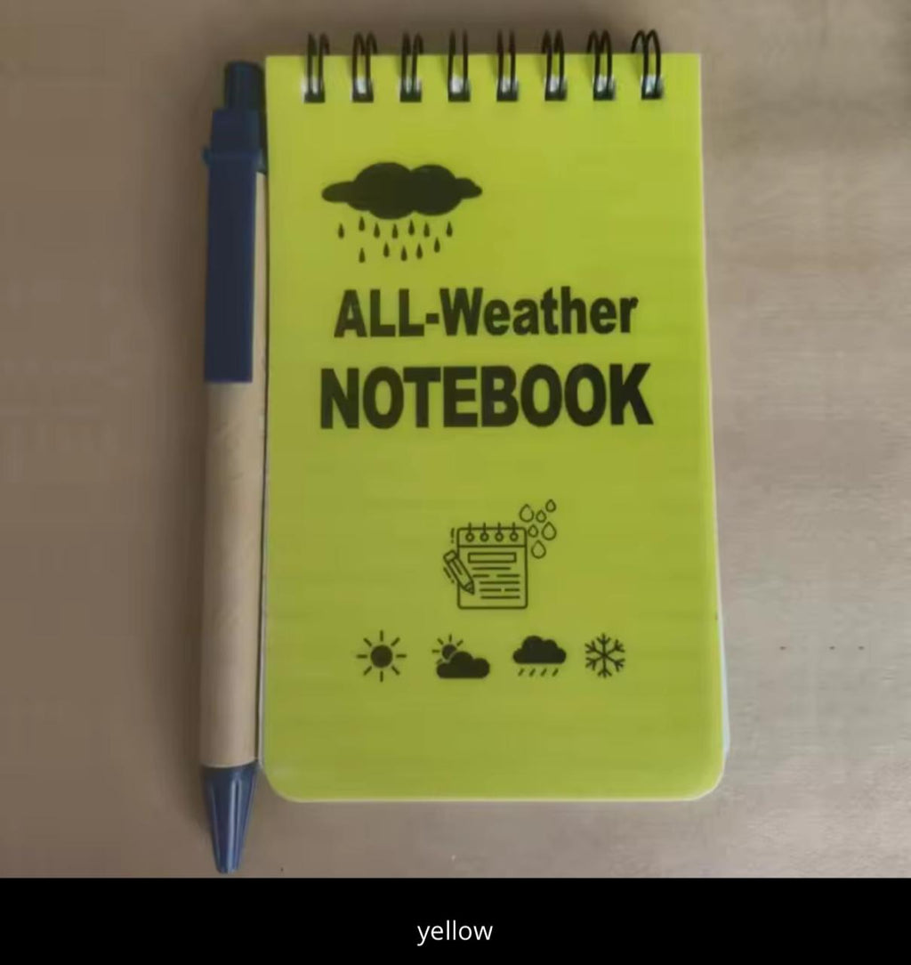 All-Weather Waterproof Notebook – Tear-Resistant Spiral Notepad
