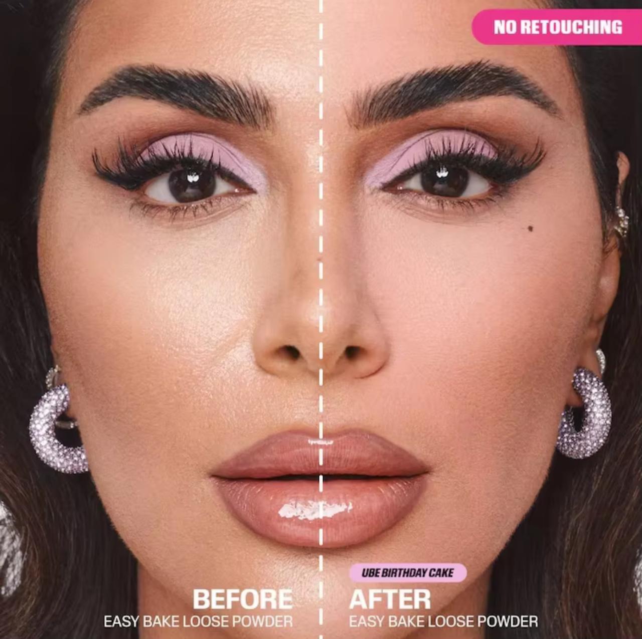 Huda Beauty Easy Bake Loose Baking & Setting Powder – Long-Lasting Matte Finish | 6 Shades