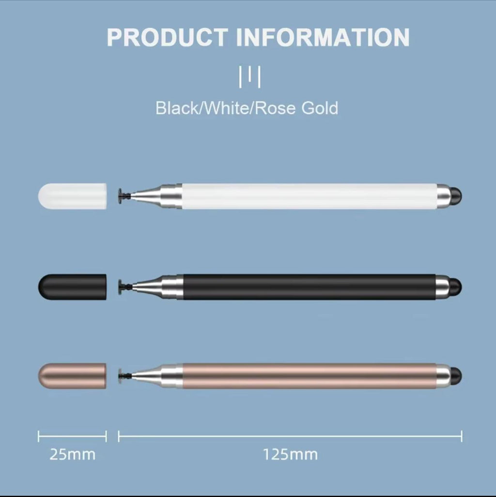 2-in-1 Stylus Pen – Disc Nib & Rubber Tip