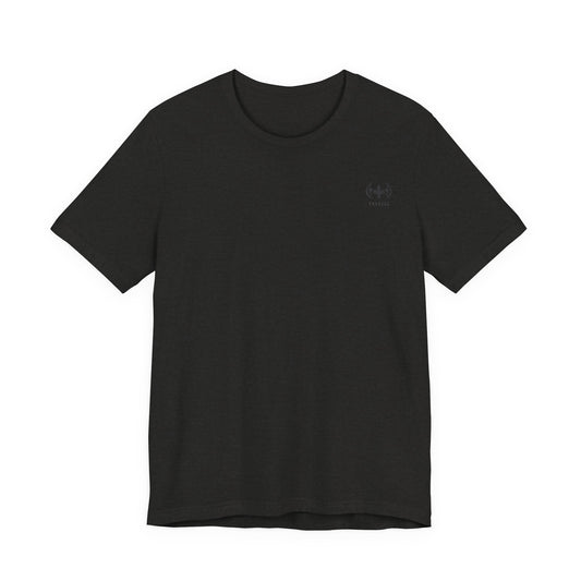 Starry Grin Graphic Tee — Watercolor Smiling Star Back Print