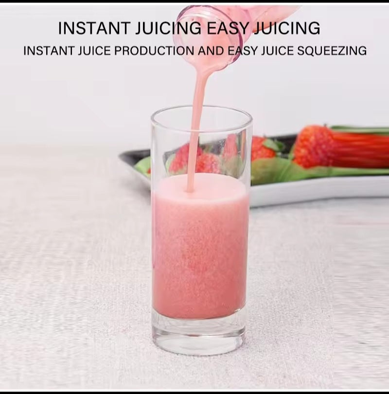 Portable USB Rechargeable Mini Blender Bottle (6-Blade Smoothie Maker)