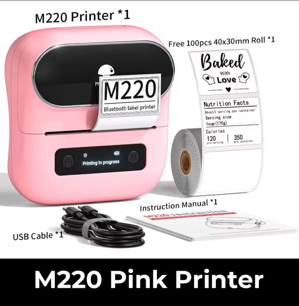 Phomemo M220 Bluetooth Label Maker – Wireless Mini Label Printer