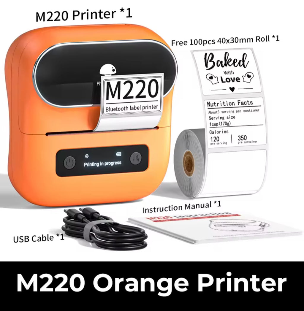Phomemo M220 Bluetooth Label Maker – Wireless Mini Label Printer