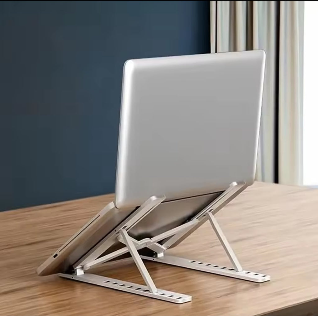 Foldable Aluminium Laptop Stand – Adjustable & Portable