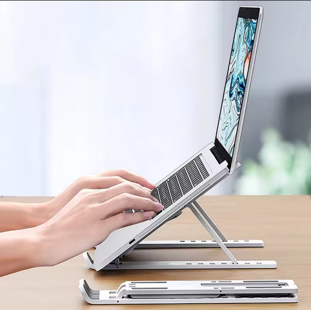 Foldable Aluminium Laptop Stand – Adjustable & Portable