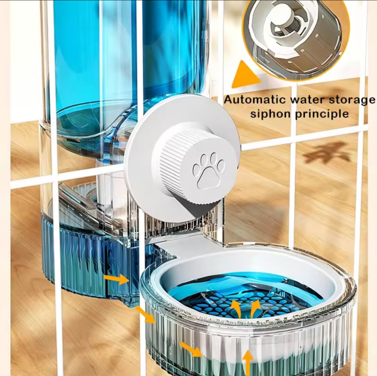 Automatic Pet Feeder & Water Dispenser – Wall-Mounted or Freestanding