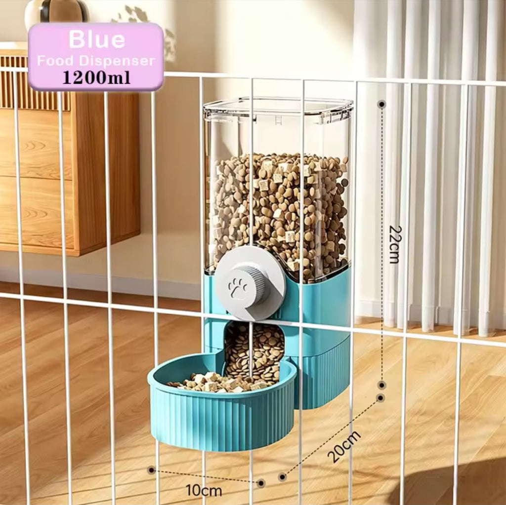Automatic Pet Feeder & Water Dispenser – Wall-Mounted or Freestanding
