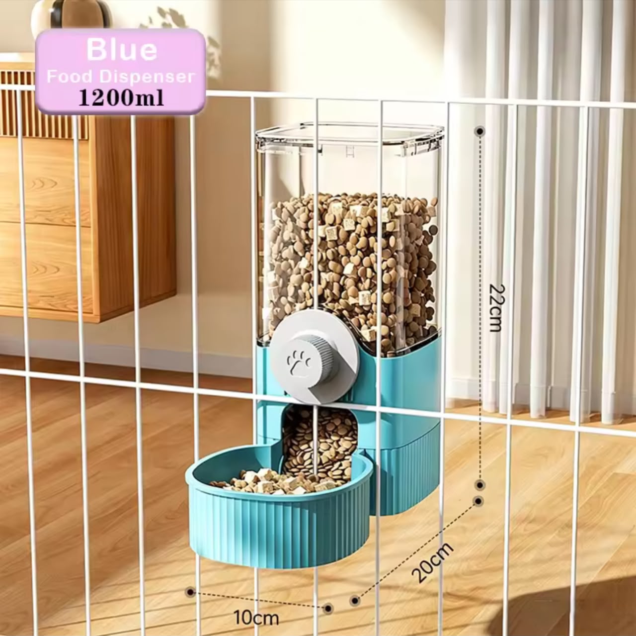 Automatic Pet Feeder & Water Dispenser – Wall-Mounted or Freestanding