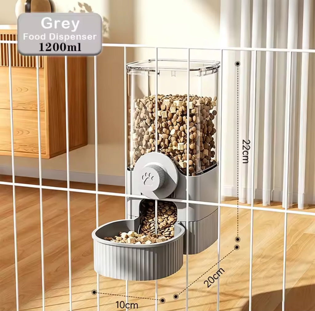 Automatic Pet Feeder & Water Dispenser – Wall-Mounted or Freestanding