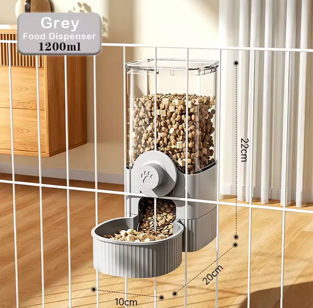 Automatic Pet Feeder & Water Dispenser – Wall-Mounted or Freestanding