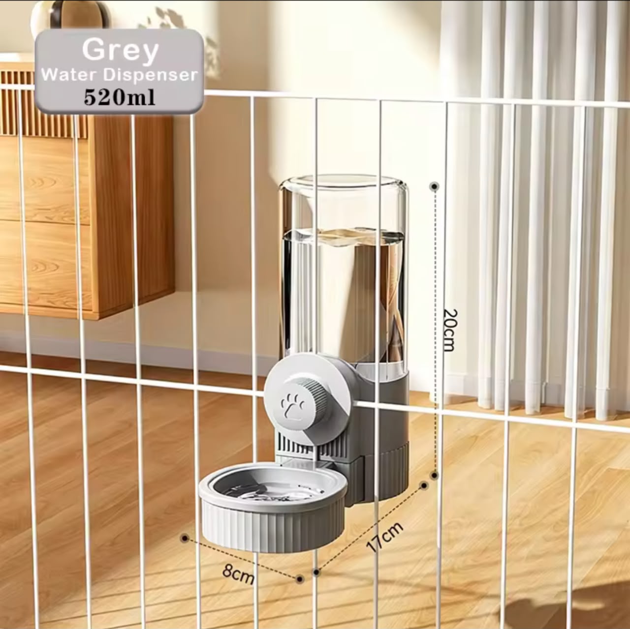 Automatic Pet Feeder & Water Dispenser – Wall-Mounted or Freestanding