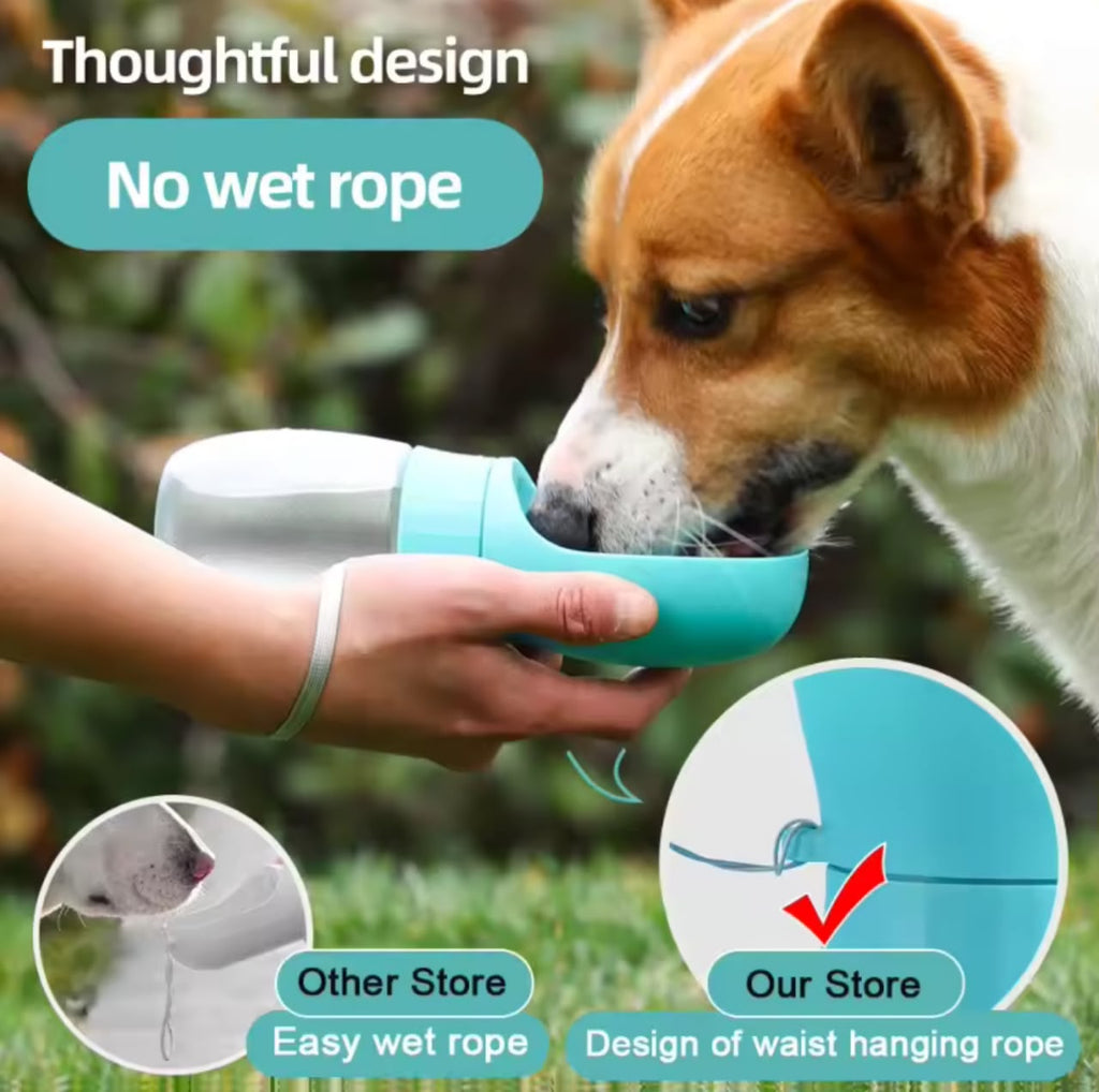 Portable Dog Water Bottle – Leak-Proof Travel Dispenser