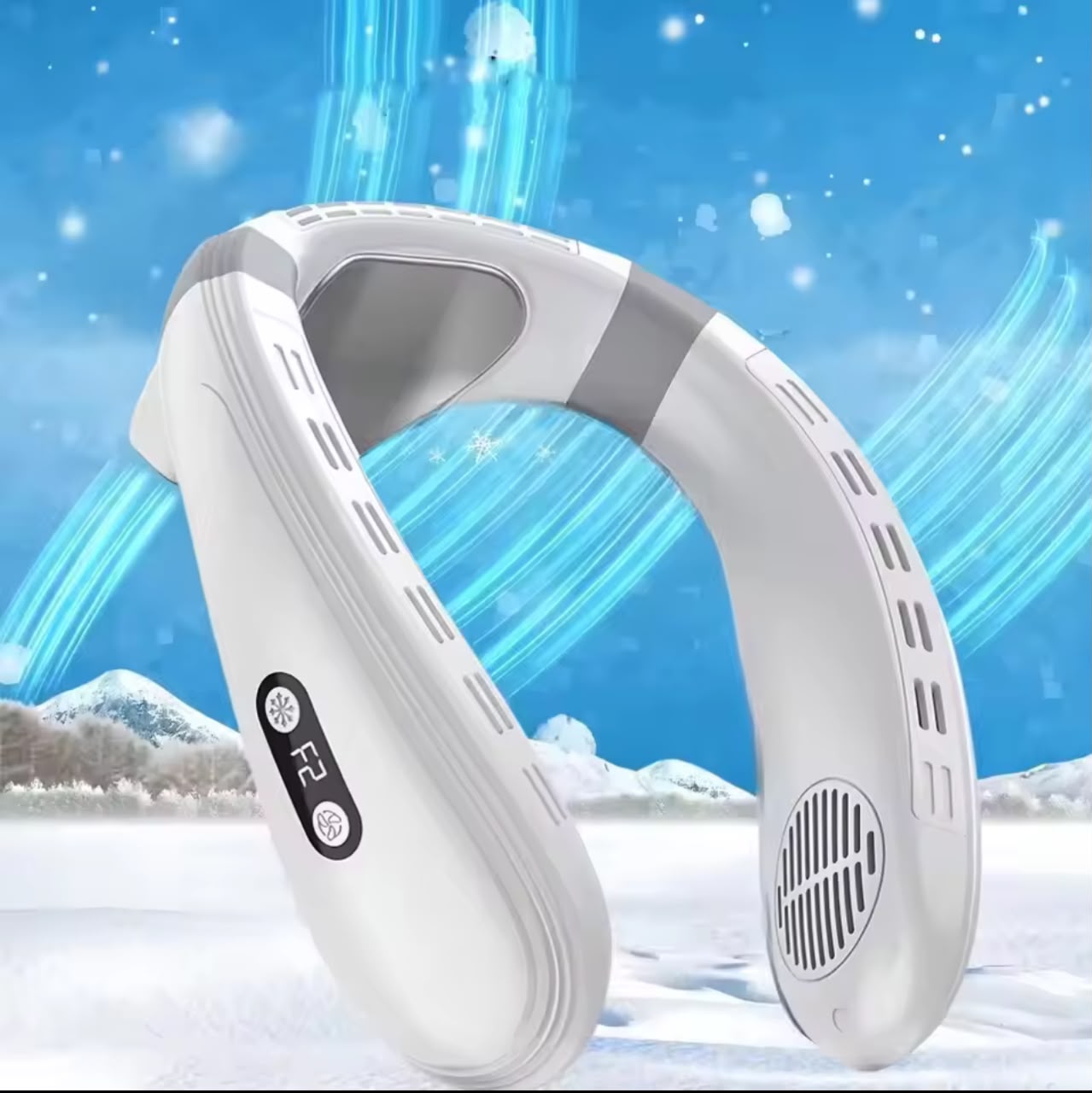 Portable Neck Fan – Semiconductor Cooling, 3-Speed, Hands-Free Wearable Air Conditioner