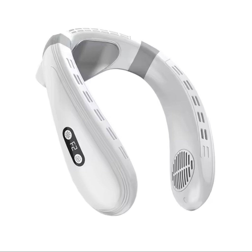 Portable Neck Fan – Semiconductor Cooling, 3-Speed, Hands-Free Wearable Air Conditioner