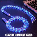 LED Glowing Fast Charging Cable – 3-in-1 iPhone / Micro / Type-C, Intelligent Identification
