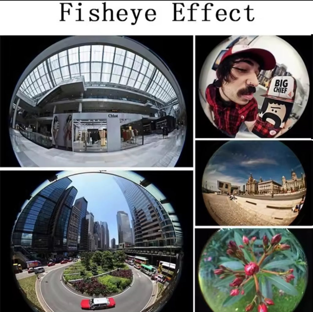 3-in-1 Phone Camera Lens Kit – Fisheye 180° + 0.67X Wide Angle + Macro Clip-On