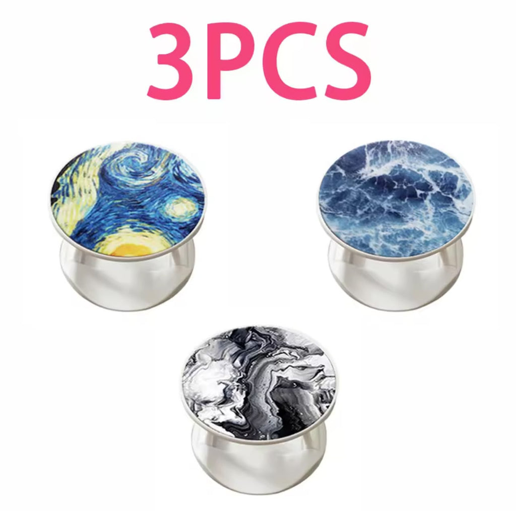 Phone Grip Pop Socket – Expandable Stand & Holder, Designer Patterns (1pc / 2pcs / 3pcs)