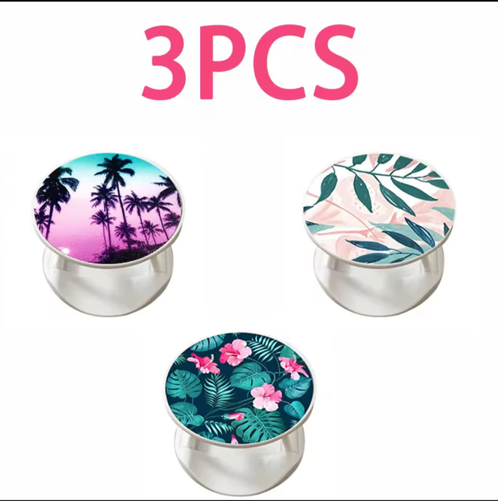 Phone Grip Pop Socket – Expandable Stand & Holder, Designer Patterns (1pc / 2pcs / 3pcs)