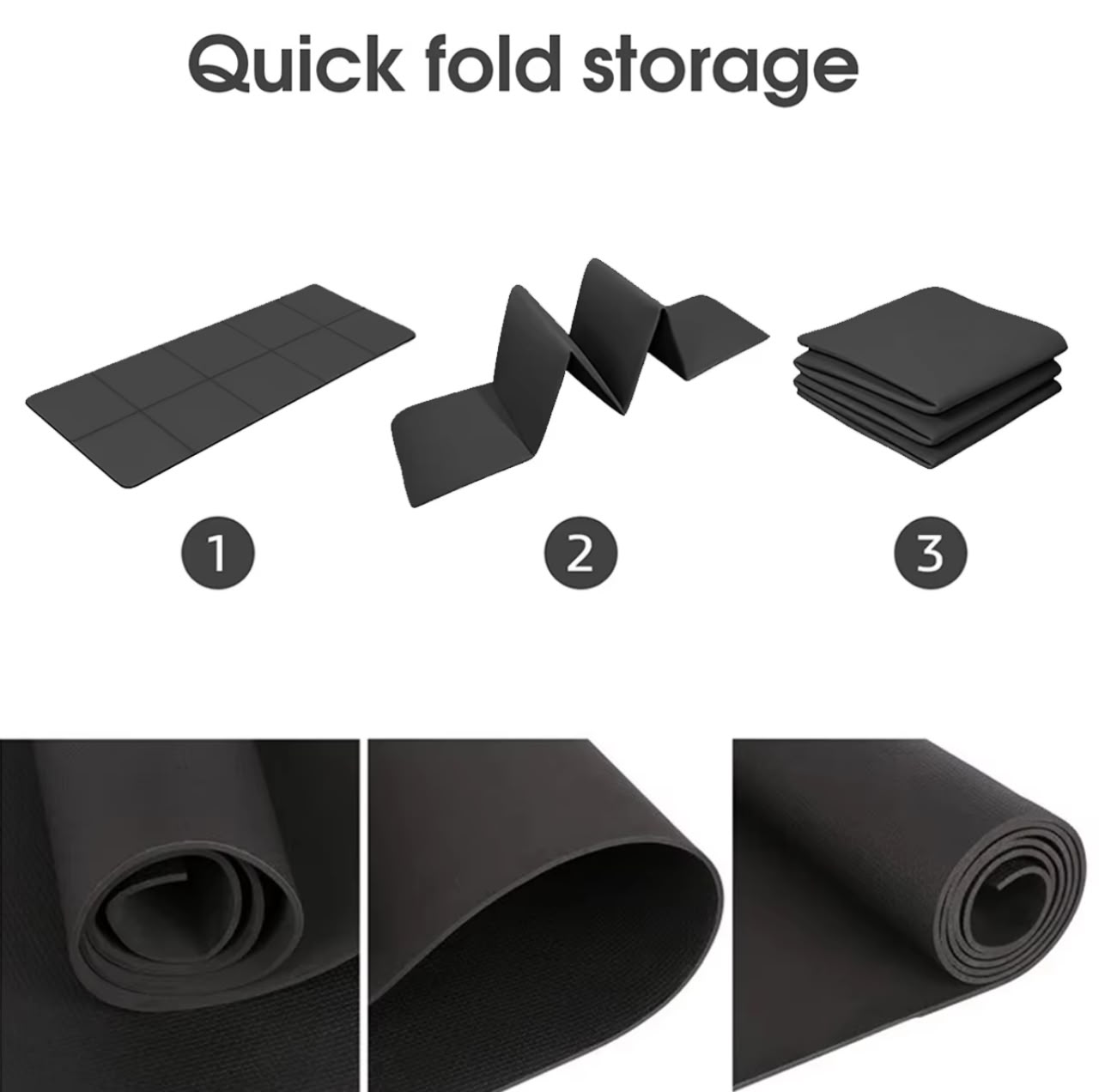 EVA Yoga Mat – Waterproof & Sweatproof, Non-Slip Exercise Mat for Yoga, Pilates & Fitness (4 Colors)