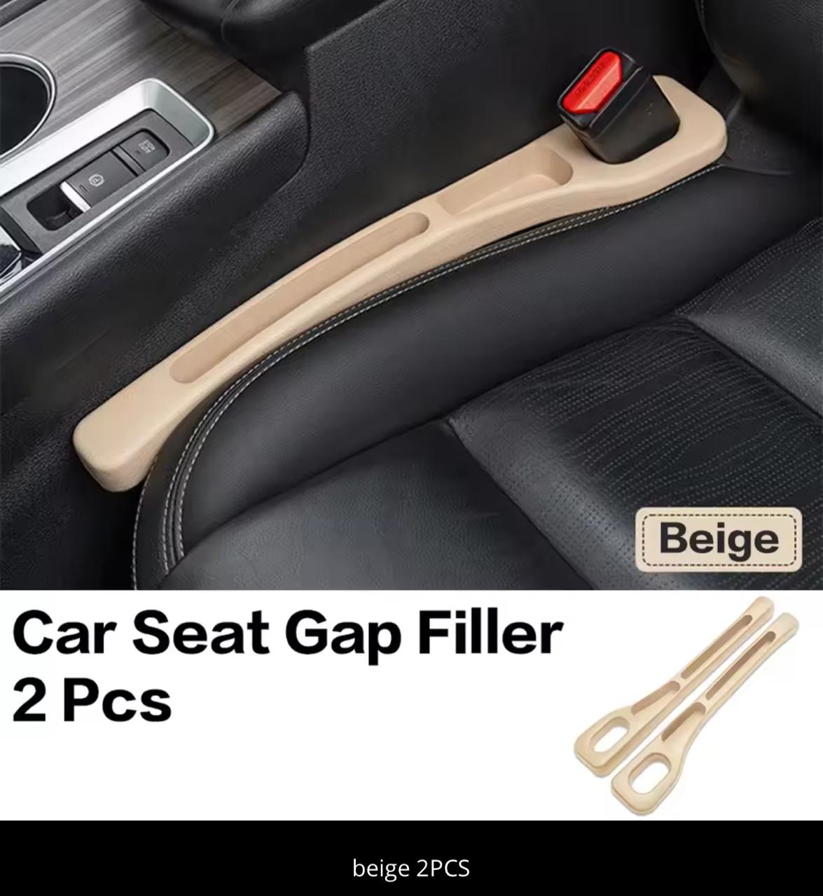 Car Seat Gap Filler – 2 PCS Universal Seat Crevice Filler, Flexible & Durable (Black / Red)