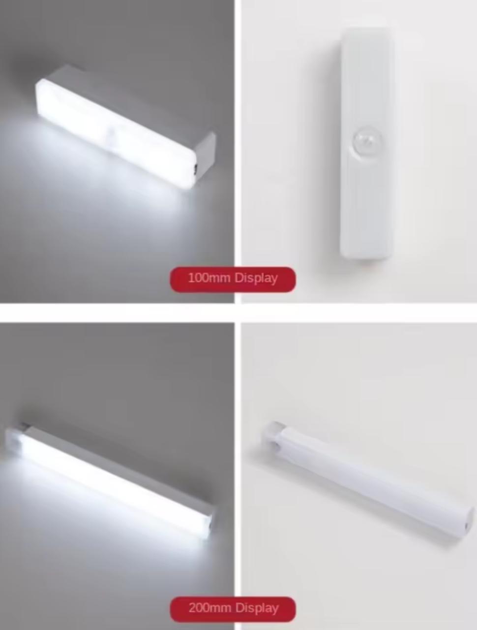 LED Motion Sensor Light Bar – PIR Wireless USB Rechargeable, Magnetic Mount, Warm & Cool White (10/20/30/50cm)