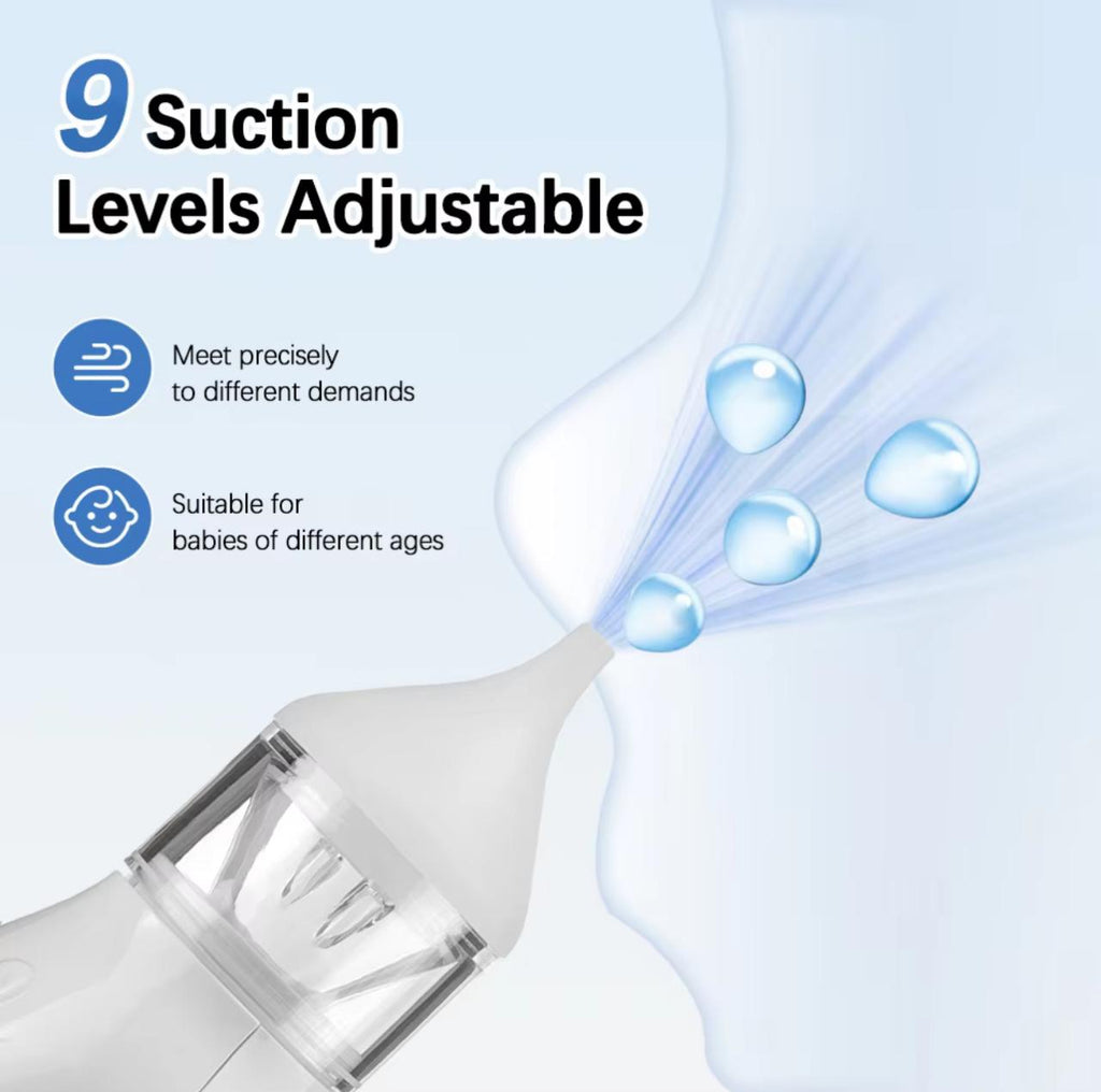 Electric Baby Nasal Aspirator with 9 Suction Levels