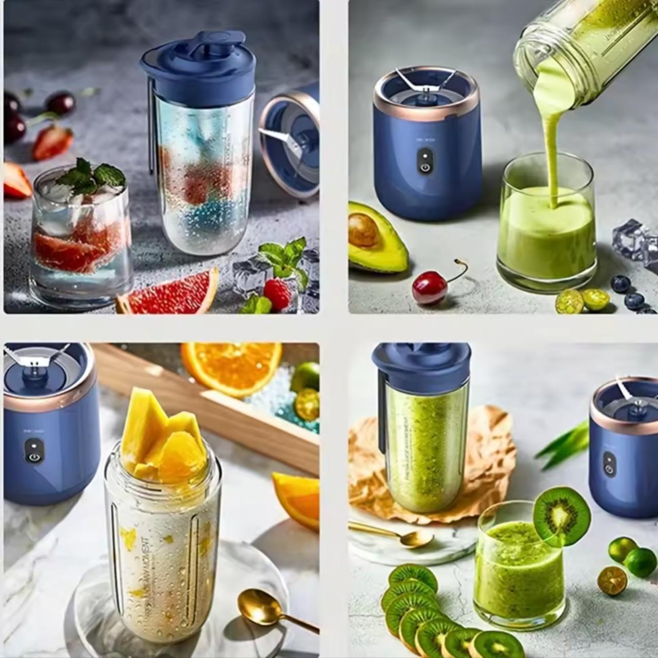 Portable USB Rechargeable Blender Juicer with 6-Blade Technology