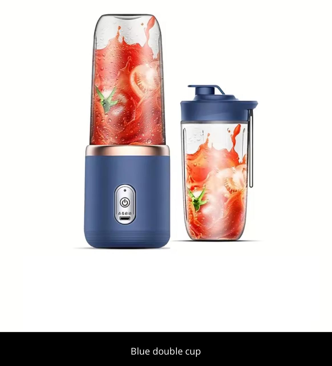 Portable USB Rechargeable Blender Juicer with 6-Blade Technology