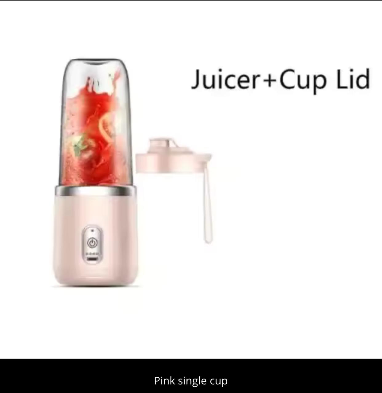 Portable USB Rechargeable Blender Juicer with 6-Blade Technology