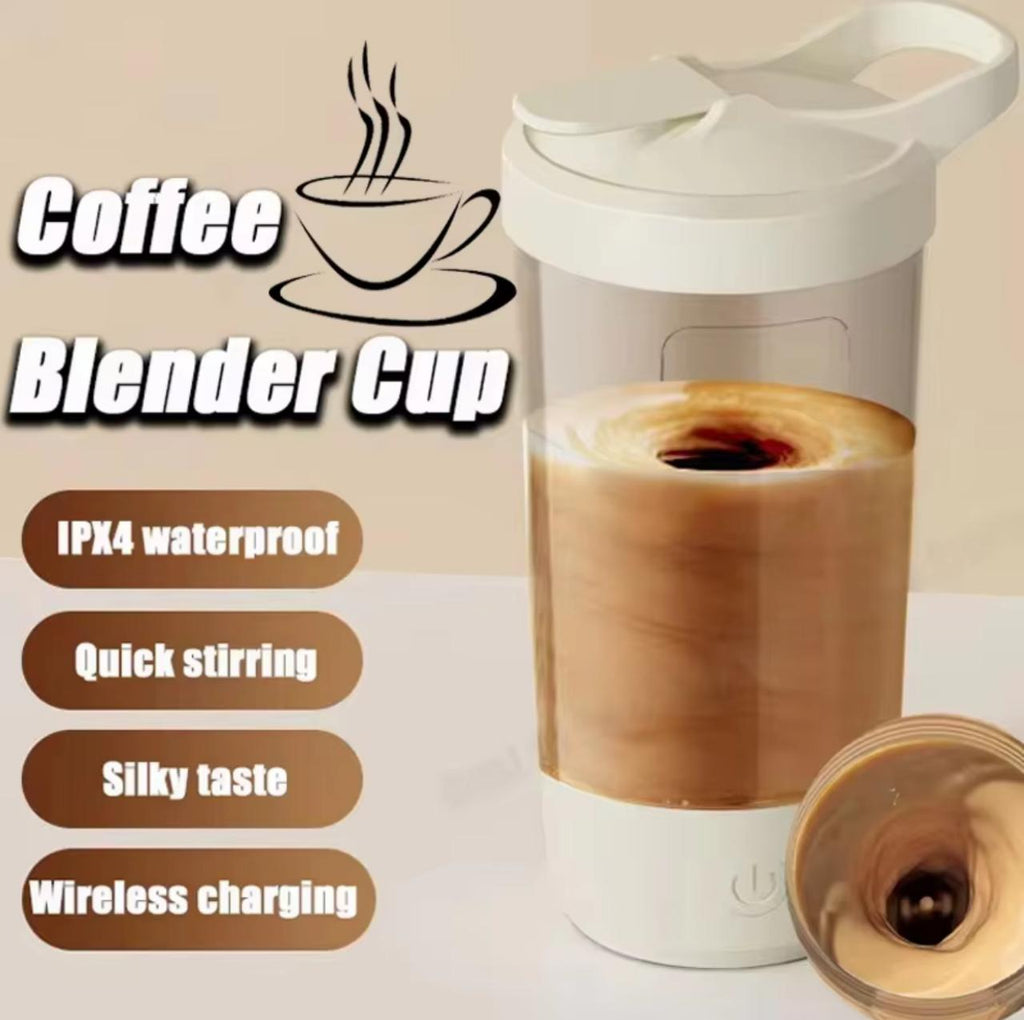 Electric Coffee Blender Cup 450ml - IPX4 Waterproof with Type-C Charging