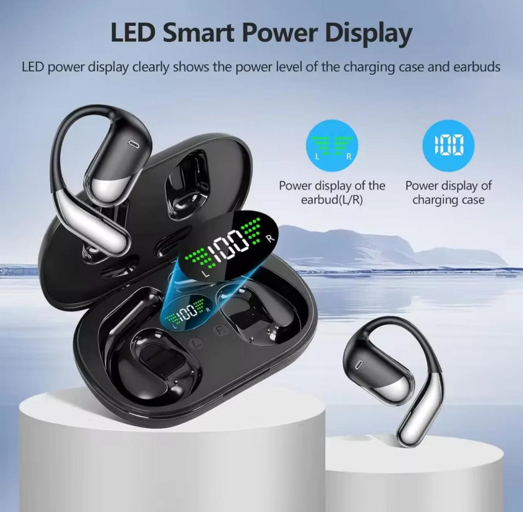 TWS Wireless Earbuds with AI Translation & LED Power Display
