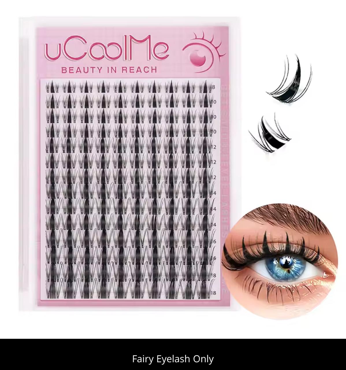 uCoolMe DIY Cluster Lash Extension Kit – Bond & Seal + Remover + Tweezers