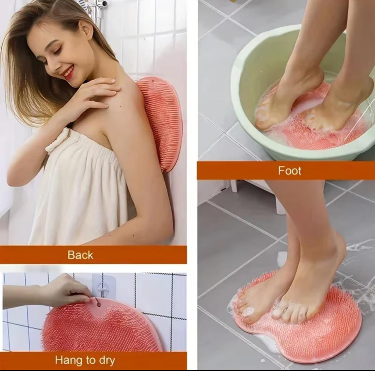 Silicone Bath Foot Scrubber Massage Pad – Anti-Slip | 30×23cm