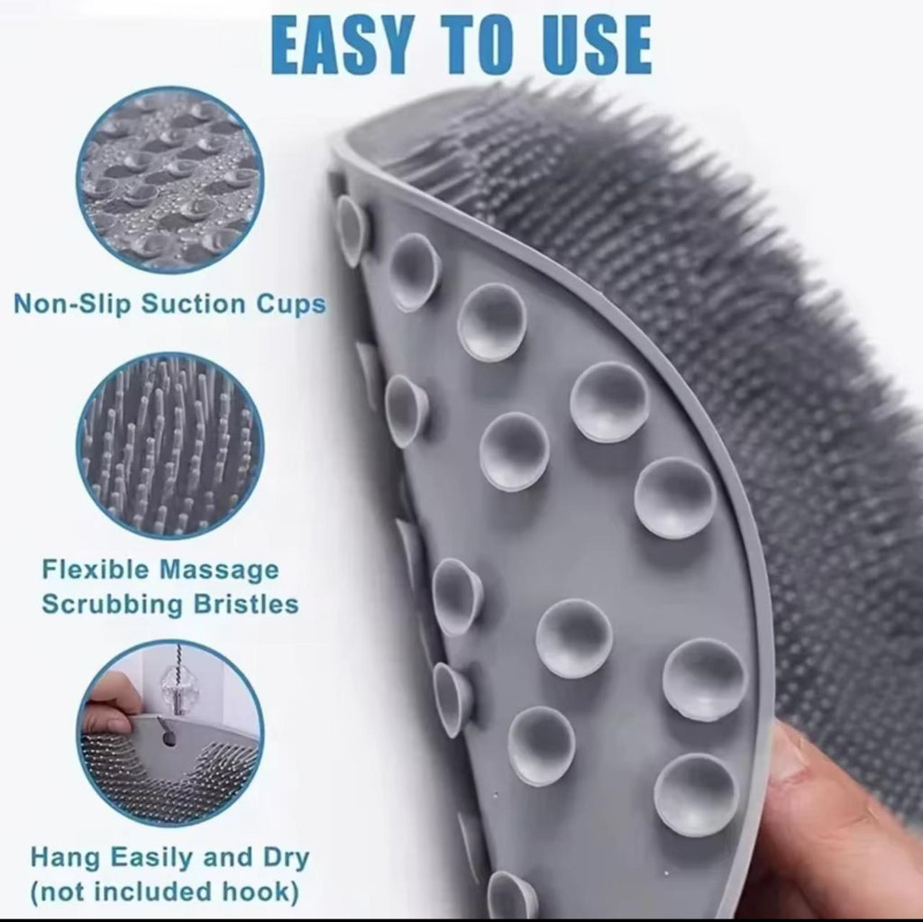 Silicone Bath Foot Scrubber Massage Pad – Anti-Slip | 30×23cm