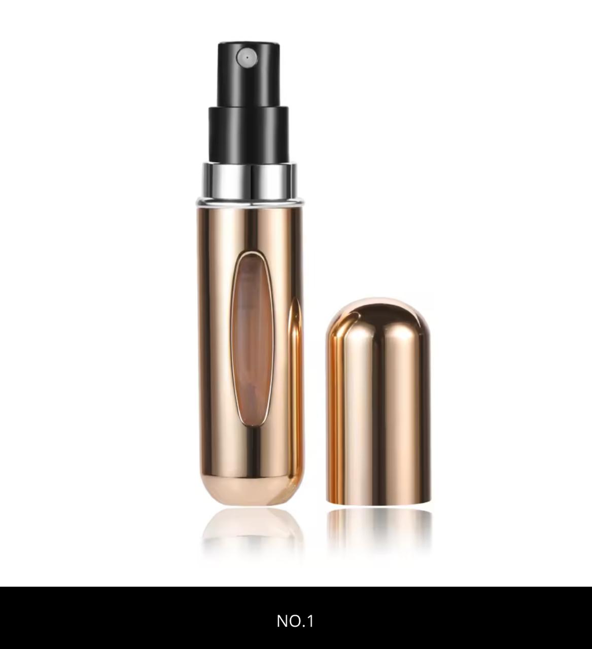 Mini Refillable Perfume Spray Bottle – 5ml | Travel Atomizer | Rose Gold, Black, Blue & More