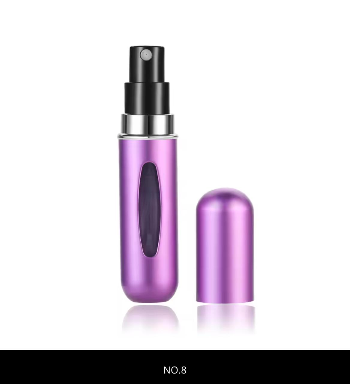 Mini Refillable Perfume Spray Bottle – 5ml | Travel Atomizer | Rose Gold, Black, Blue & More