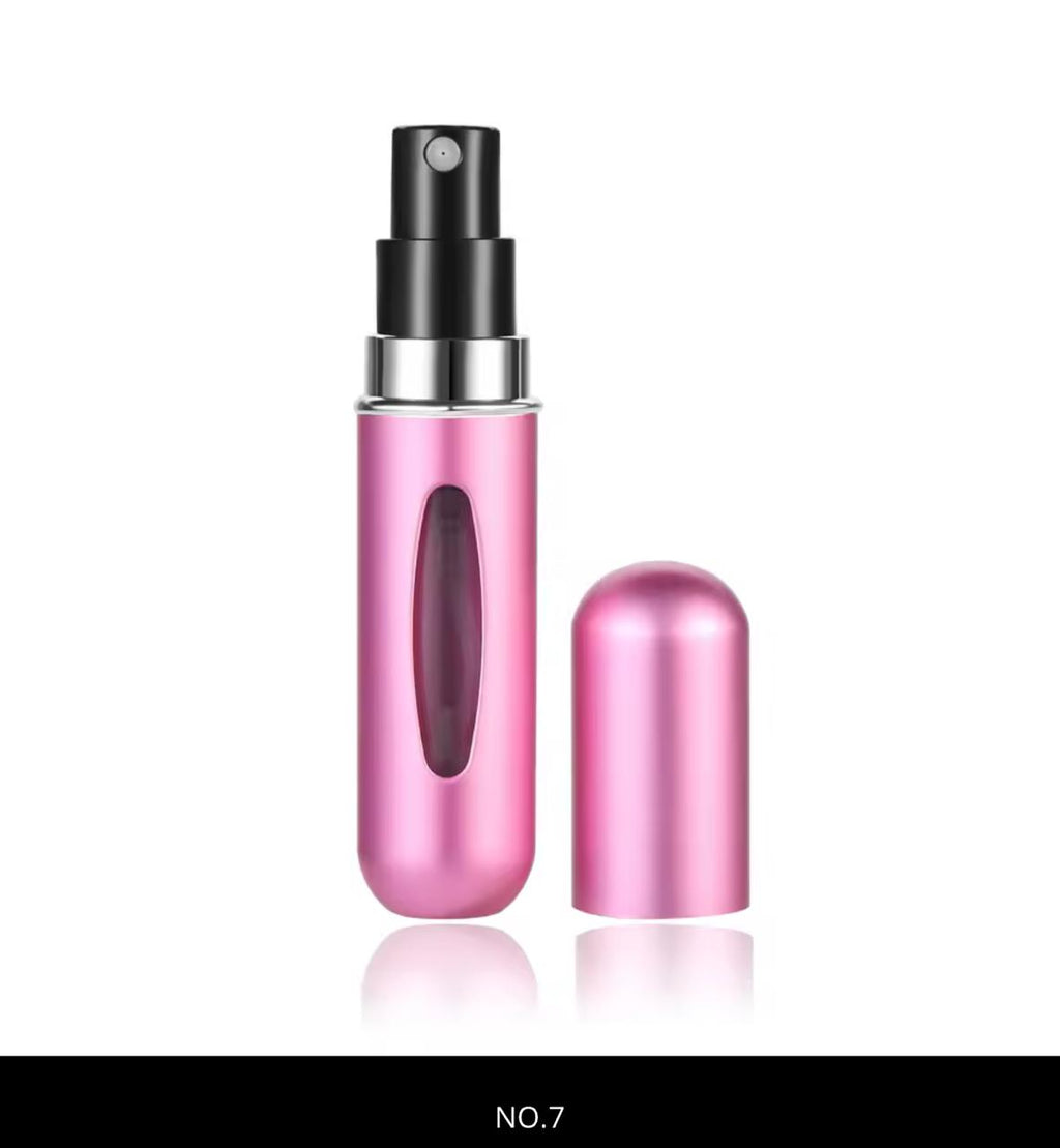 Mini Refillable Perfume Spray Bottle – 5ml | Travel Atomizer | Rose Gold, Black, Blue & More