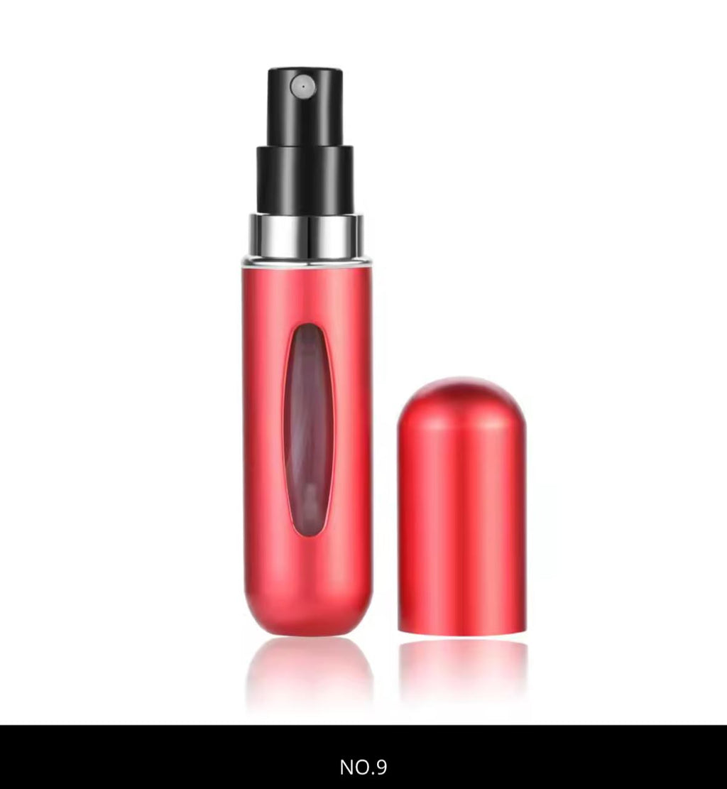 Mini Refillable Perfume Spray Bottle – 5ml | Travel Atomizer | Rose Gold, Black, Blue & More